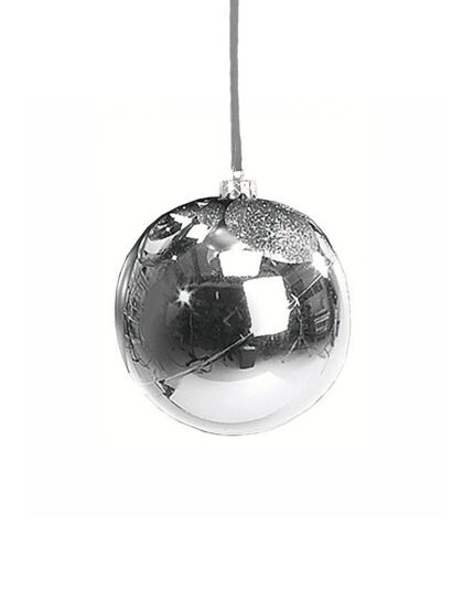 En Klassisk Julkula i Silver