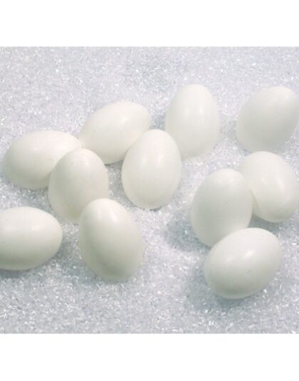 Ägg, vit, 6cm, 12 st/förp